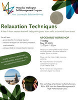 Relaxation Techniques-- ONLINE WORKSHOP-- May 20, 2025